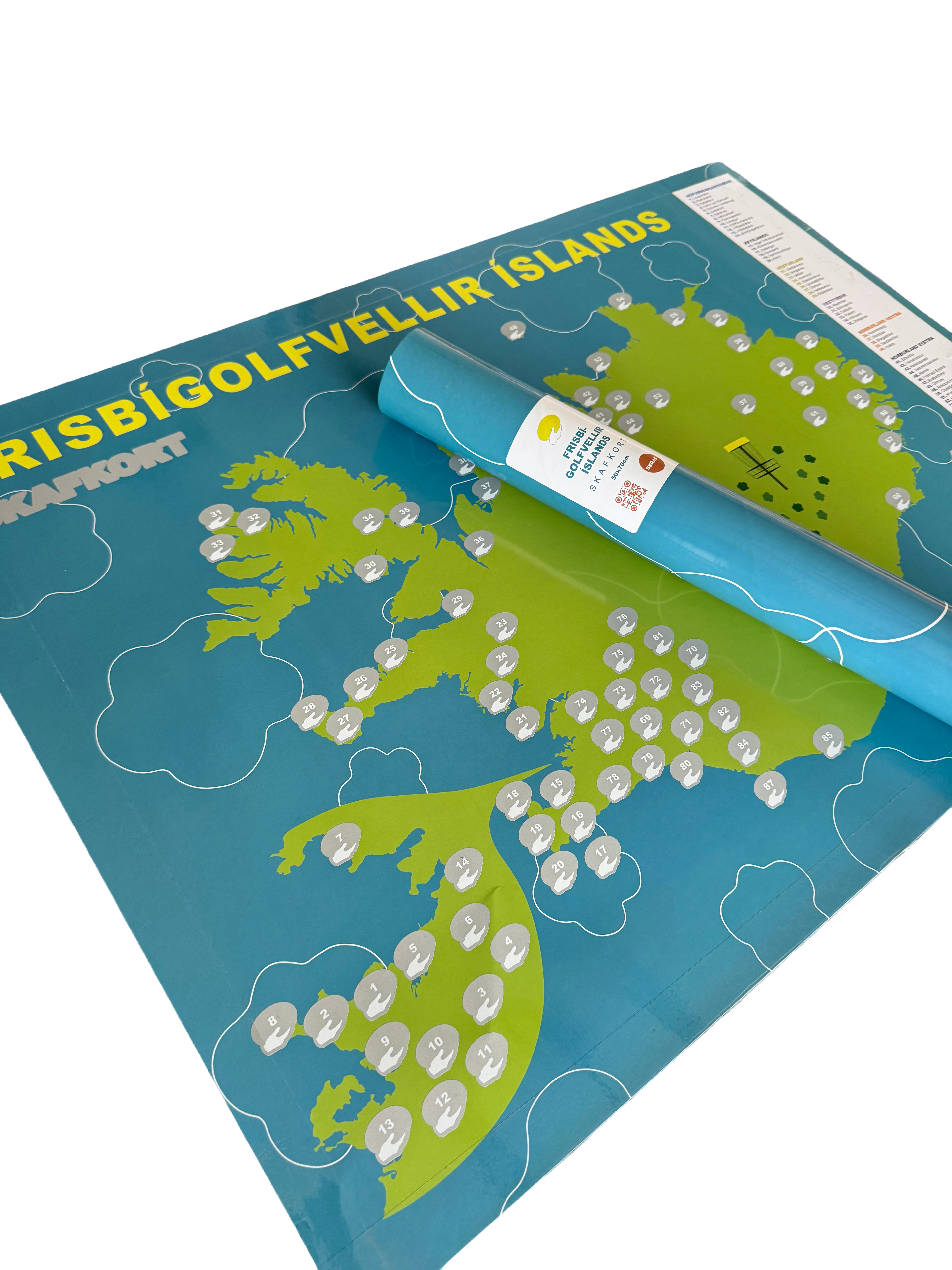 Frisbígolfvellir Íslands